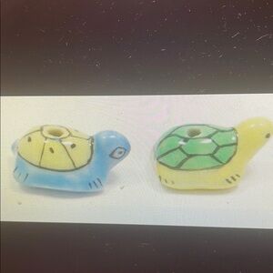 Colorful Ceramic Turtle Beads
